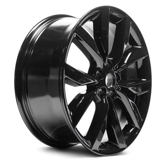 Replacement - 5 V-Spoke Painted Gloss Black 19x8 Alloy Factory Wheel - Replica