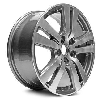 Replacement - 10 Spiral-Spoke Painted Gloss Black 18x7 Alloy Factory Wheel - Replica
