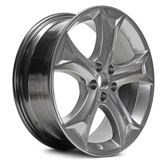 Replacement - 5-Spoke Painted Medium Hyper Silver 20x7.5 Alloy Factory Wheel - Replica
