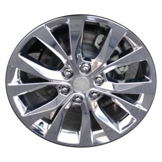Replacement - 6 V-Spoke Painted Chrome PVD 20x8.5 Alloy Factory Wheel - Replica