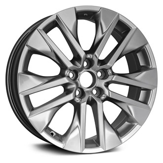 Replacement - 5 V-Spoke Painted Light Hyper Silver 19x7.5 Alloy Factory Wheel - Replica
