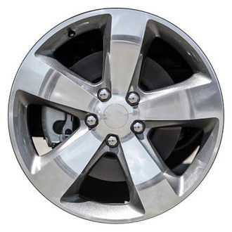 Replacement - 5-Spoke Machined Face with Painted Charcoal Pockets 20x8 Alloy Factory Wheel - Replica