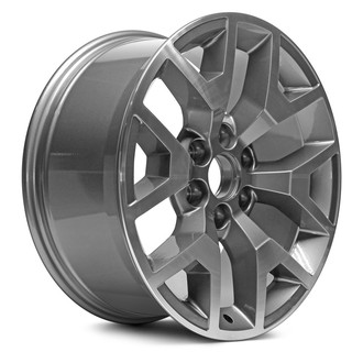 Replacement - 6 Y-Spoke Machined Face with Charcoal Metallic Pockets 20x9 Alloy Factory Wheel - Replica