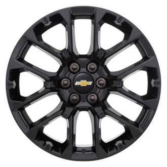 Replacement - 12 I-Spoke Painted Black 22x9 Alloy Factory Wheel - Replica