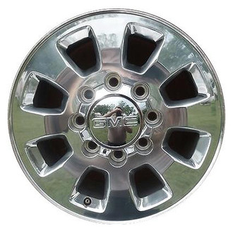 Replacement - 8 I-Spoke Polished 18x8 Alloy Factory Wheel - Replica