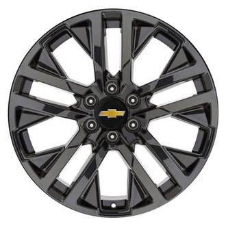 Replacement - 10 I-Spoke Painted Gloss Black 22x9 Alloy Factory Wheel - Replica