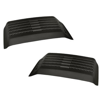 Replacement - Driver and Passenger Side Hood Scoop Grille Set (Standard Line)