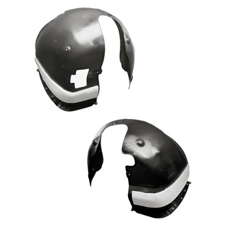 Replacement - Front Driver and Passenger Side Fender Liner Set (CAPA Certified)