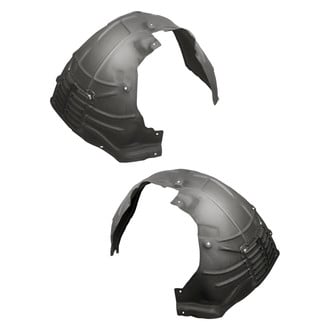 Replacement - Front Driver and Passenger Side Fender Liner Rear Section Set (CAPA Certified)