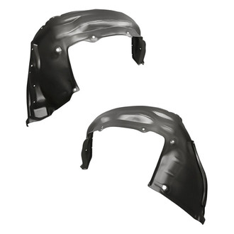 Replacement - Front Rearward Driver and Passenger Side Fender Liner Rear Section Set (CAPA Certified)