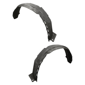 Replacement - Front Driver and Passenger Side Fender Liner Rear Section Set (CAPA Certified)