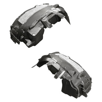 Replacement - Front Rearward Driver and Passenger Side Fender Liner Set (CAPA Certified)