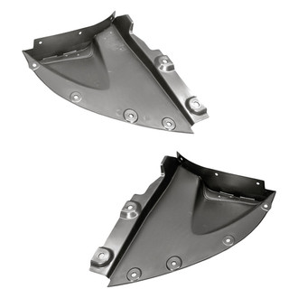 Replacement - Front Driver and Passenger Side Fender Splash Shield Set (Standard Line)