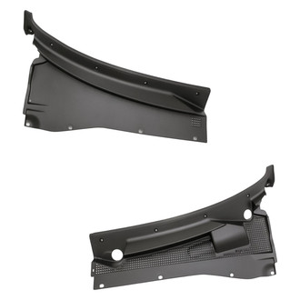 Replacement - Driver and Passenger Side Cowl Grille Panel Set (Standard Line)