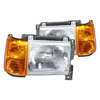 Replacement - Driver and Passenger Side Headlight Set (Standard Line)