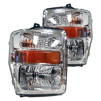Replacement - Driver and Passenger Side Headlight Set (CAPA Certified)