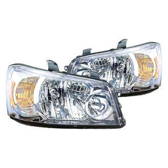 Replacement - Driver and Passenger Side Headlight Set Lens and Housing (Standard Line)