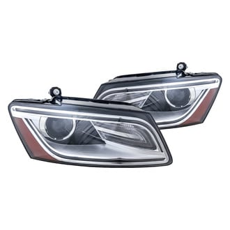Replacement - Driver and Passenger Side Headlight Set Lens and Housing (Standard Line)