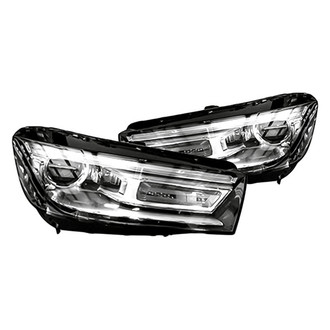 Replacement - Driver and Passenger Side Headlight Set Lens and Housing (CAPA Certified)