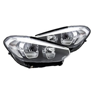 Replacement - Driver and Passenger Side Headlight Set Lens and Housing (CAPA Certified)