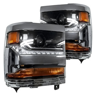 Replacement - Driver and Passenger Side Headlight Set Lens and Housing (CAPA Certified)
