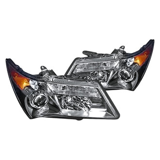 Replacement - Driver and Passenger Side Headlight Set Lens and Housing (CAPA Certified)