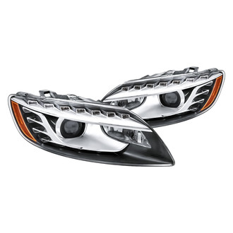 Replacement - Driver and Passenger Side Headlight Set Lens and Housing (CAPA Certified)