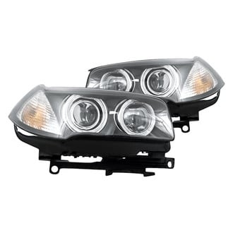 Replacement - Driver and Passenger Side Headlight Set Lens and Housing (Standard Line)
