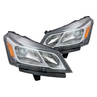 Replacement - Driver and Passenger Side Headlight Set (CAPA Certified)