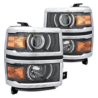 Replacement - Driver and Passenger Side Headlight Set (CAPA Certified)
