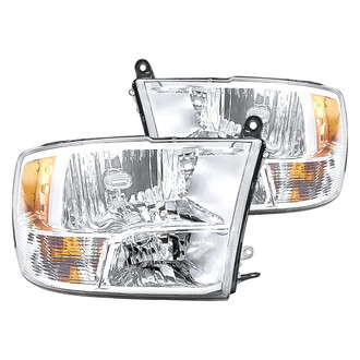 Replacement - Driver and Passenger Side Headlight Set (CAPA Certified)