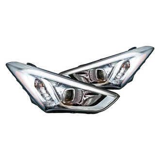 Replacement - Driver and Passenger Side Headlight Set (CAPA Certified)
