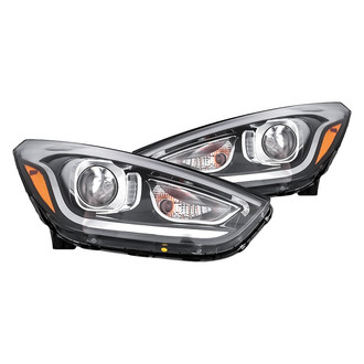Replacement - Driver and Passenger Side Headlight Set (CAPA Certified)