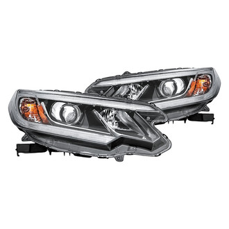 Replacement - Driver and Passenger Side Headlight Set (CAPA Certified)