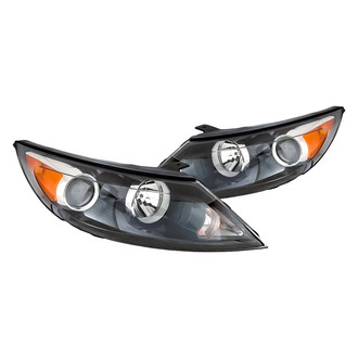 Replacement - Driver and Passenger Side Headlight Set (Standard Line)