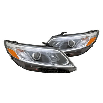 Replacement - Driver and Passenger Side Headlight Set (CAPA Certified)