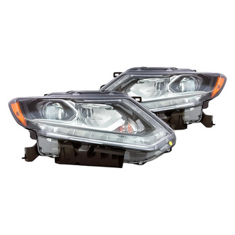 Replacement - Driver and Passenger Side Headlight Set (CAPA Certified)