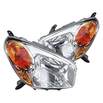 Replacement - Driver and Passenger Side Headlight Set Lens and Housing (CAPA Certified)