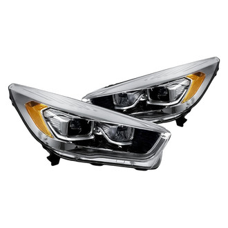 Replacement - Driver and Passenger Side Headlight Set Lens and Housing (CAPA Certified)
