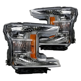 Replacement - Driver and Passenger Side Headlight Set (CAPA Certified)