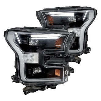 Replacement - Driver and Passenger Side Headlight Set Lens and Housing (CAPA Certified)