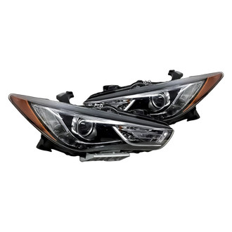Replacement - Driver and Passenger Side Headlight Set (Standard Line)