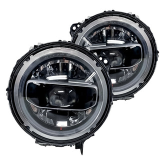 Replacement - Driver and Passenger Side Headlight Set (Standard Line)