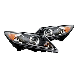 Replacement - Driver and Passenger Side Headlight Set (CAPA Certified)