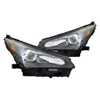 Replacement - Driver and Passenger Side Headlight Set Lens and Housing (CAPA Certified)