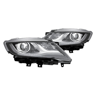 Replacement - Driver and Passenger Side Headlight Set Lens and Housing (CAPA Certified)