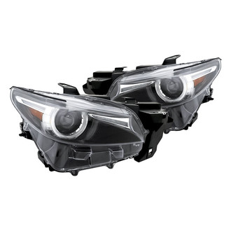 Replacement - Driver and Passenger Side Headlight Set (Standard Line)