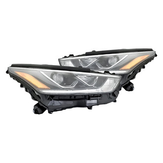 Replacement - Driver and Passenger Side Headlight Set (CAPA Certified)