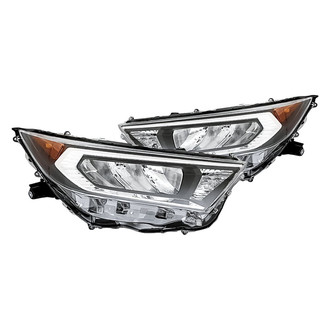 Replacement - Driver and Passenger Side Headlight Set Lens and Housing (CAPA Certified)
