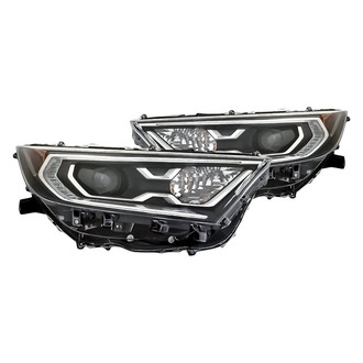 Replacement - Driver and Passenger Side Headlight Set Lens and Housing (CAPA Certified)
